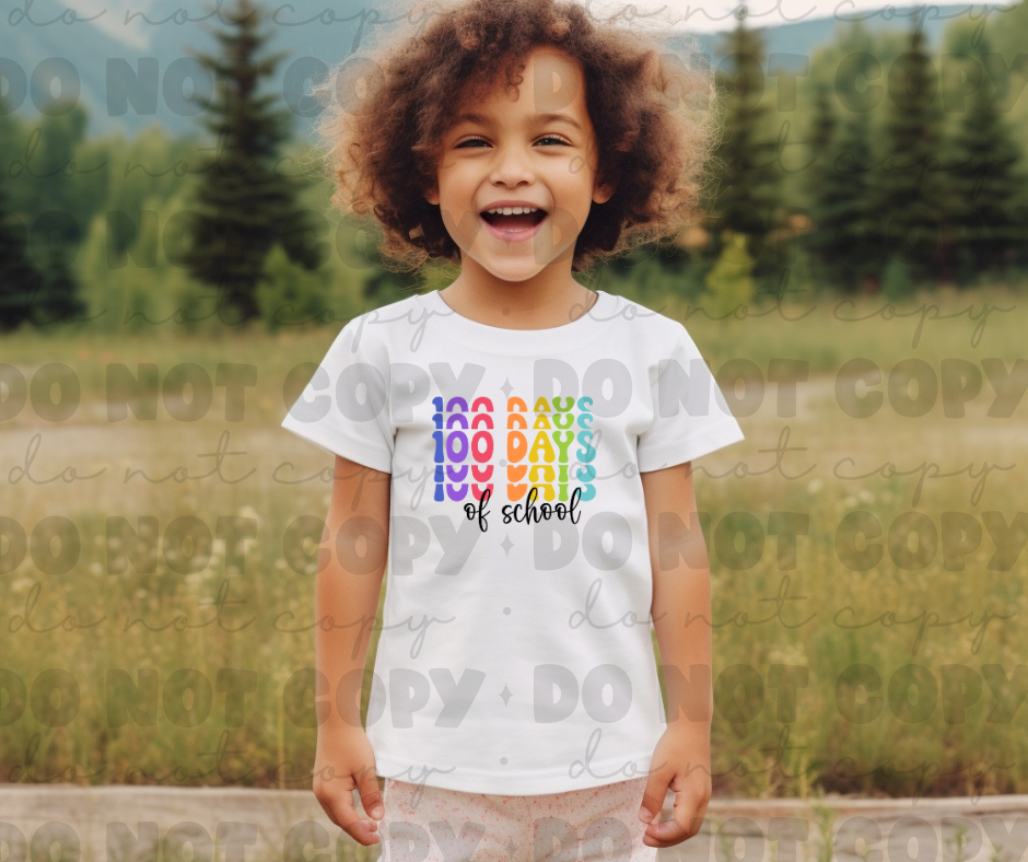 3277 100 Days Of School Colors *DREAM TRANSFER* DTF