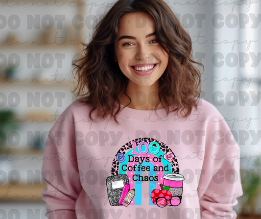 3283 100 Days of Coffee and Chaos Rainbow *DREAM TRANSFER* DTF