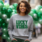 3531 glitter lucky vibes green DREAM TRANSFER* DTF