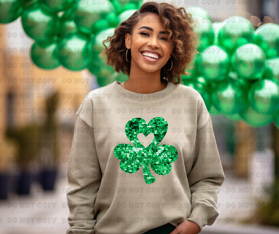 3546 Sequin Shamrock Green DREAM TRANSFER* DTF