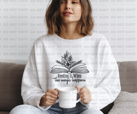 3505 Reading is when the magic happens *DREAM TRANSFER* DTF