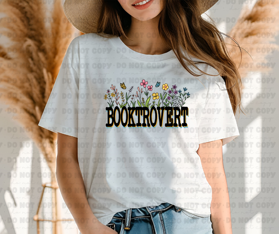 3515 Booktrovert florals *DREAM TRANSFER* DTF