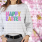 3668 Faux Glitter Happy Easter DREAM TRANSFER* DTF
