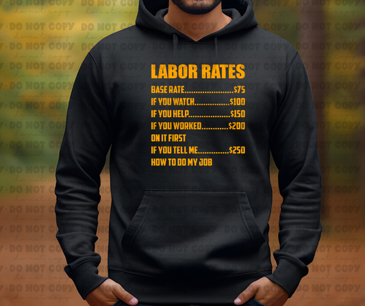 3610 LABOR RATES DREAM TRANSFER* DTF