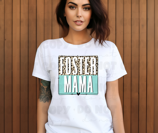 3804 Foster mama leopard frame DREAM TRANSFER* DTF