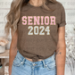 3820 Glitter Patch Senior 2024 Pink DREAM TRANSFER* DTF