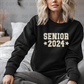 3823 Glitter Patch Senior 2024 Stars White DREAM TRANSFER* DTF
