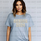 3822 Glitter Patch Senior 2024 White DREAM TRANSFER* DTF