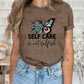 3856 Self Care half flower half butterfly DREAM TRANSFER* DTF