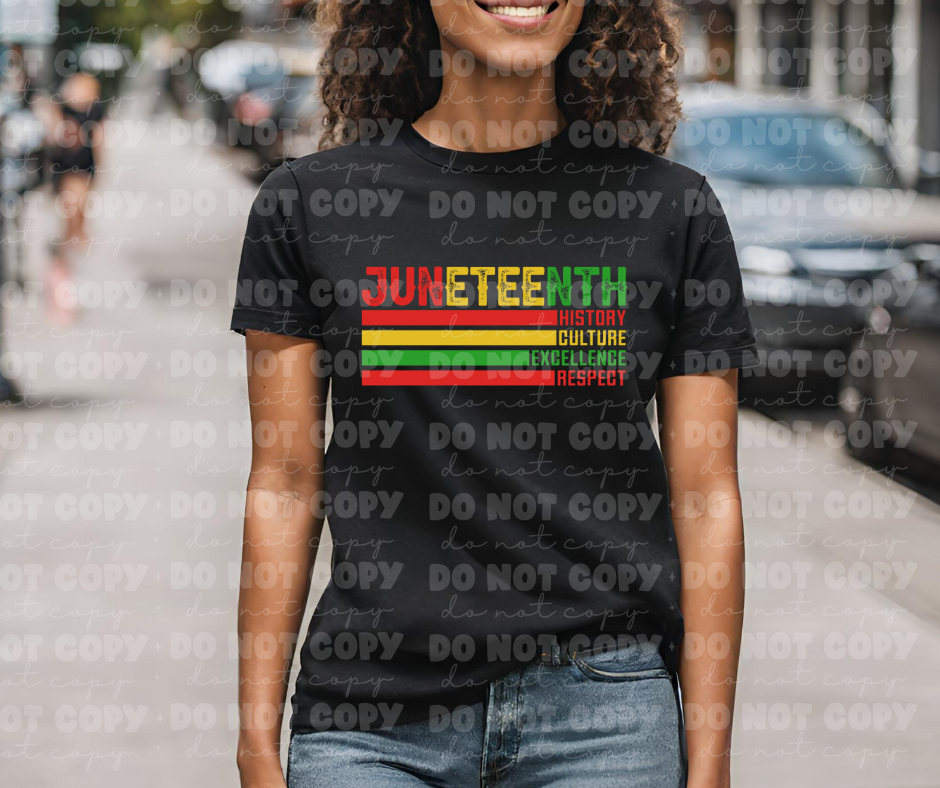 4004 Juneteenth History Culture Excellence Respect Bright *DREAM TRANSFER* DTF