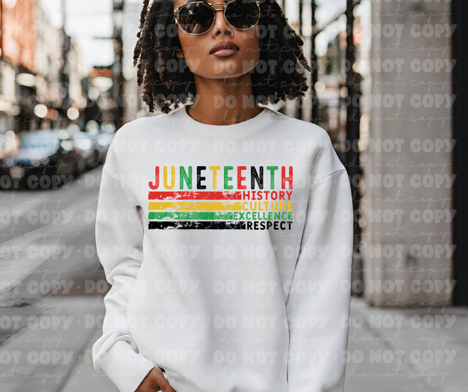 4005 Juneteenth History Culture Excellence Respect *DREAM TRANSFER* DTF