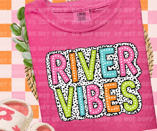 4013 River Vibes Dalmatian Dots *DREAM TRANSFER* DTF