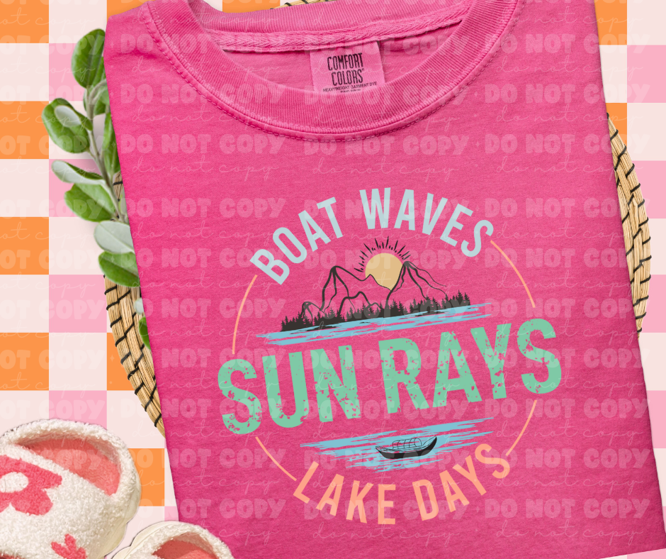 4015 Boat Waves  *DREAM TRANSFER* DTF