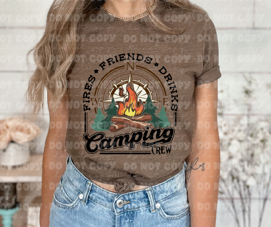 4023 Fires Friends Drinks Camping *DREAM TRANSFER* DTF