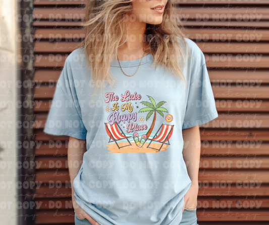 4038 The lake is my happy place  *DREAM TRANSFER* DTF