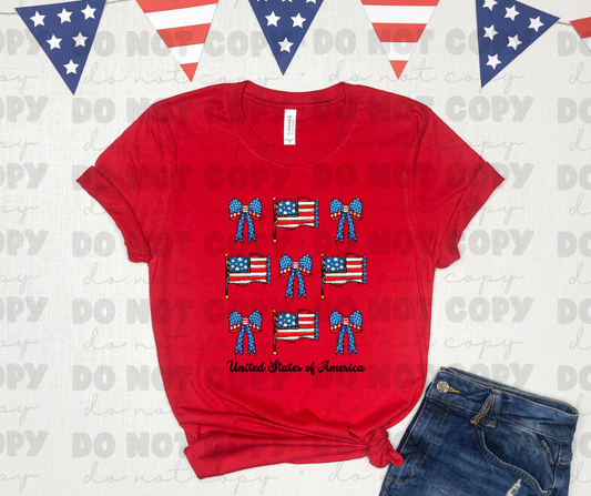 4107 United States of America Coquette Bows *DREAM TRANSFER* DTF
