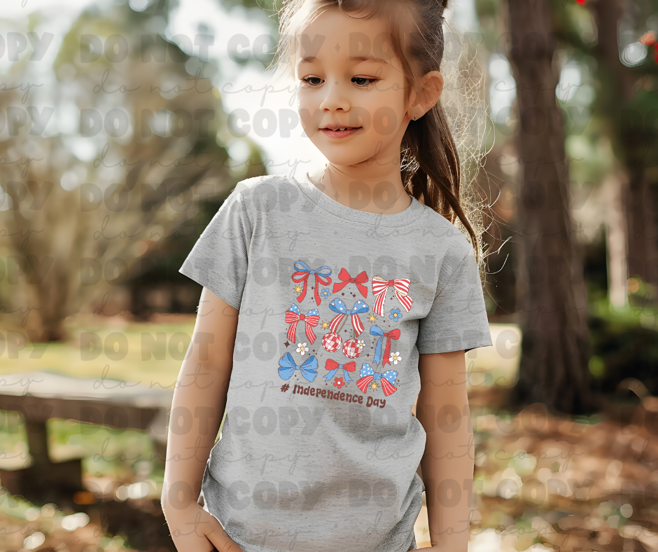 4125 Independence Day Coquette Bows *DREAM TRANSFER* DTF