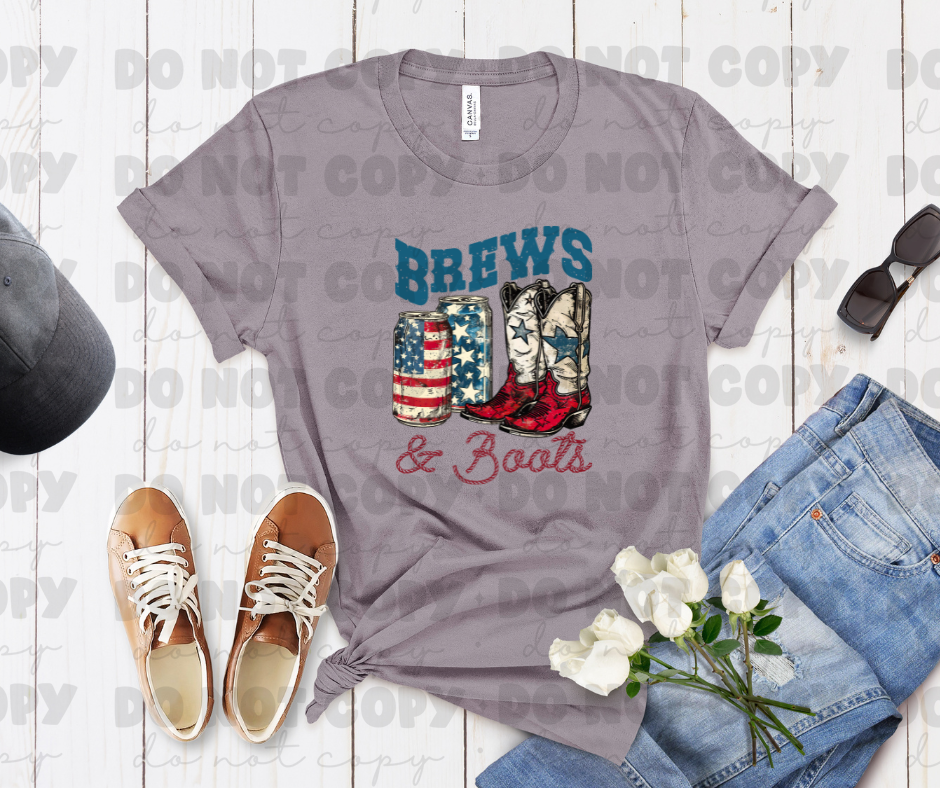 4133 Rustic Brews and Boots *DREAM TRANSFER* DTF