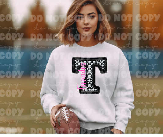 4521 Black Rhinestone pink Tornados *DREAM TRANSFER*