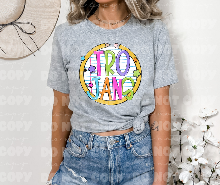 4541 Trojans Pencil Paper *DREAM TRANSFER*