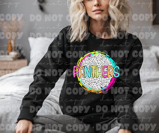 4533 Panthers circle dot mascot *DREAM TRANSFER*