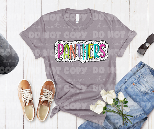 4563 Panthers Dots Background *DREAM TRANSFER*