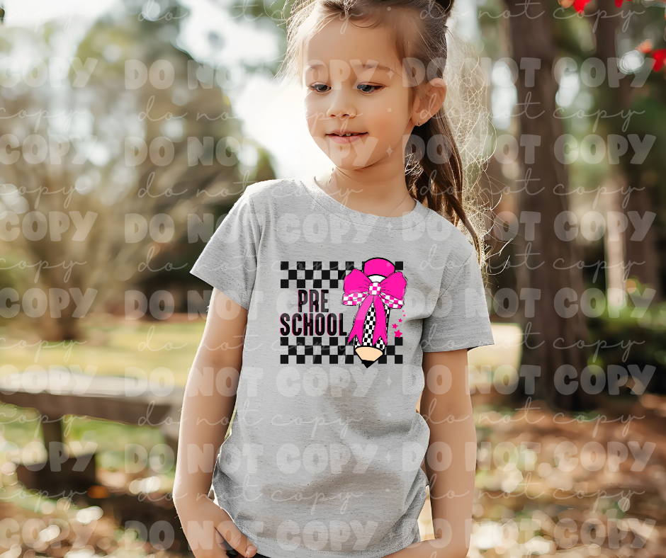 4537 Preschool checkered *DREAM TRANSFER*