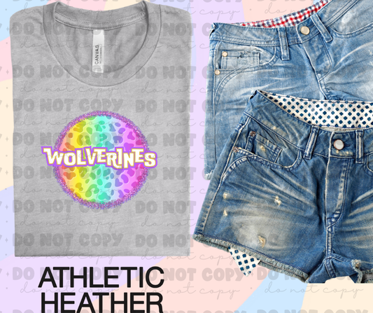 4594 Wolverines Colorful Leopard *DREAM TRANSFER*