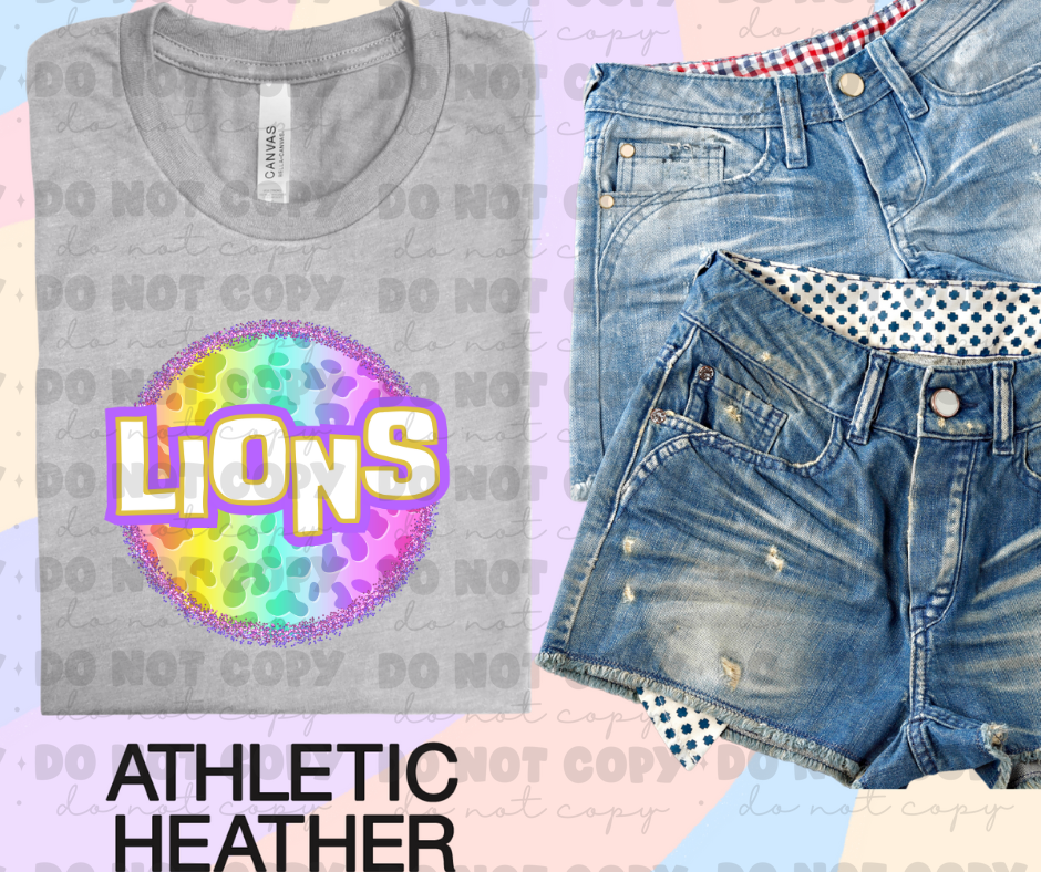 4596 Lions Colorful Leopard *DREAM TRANSFER*