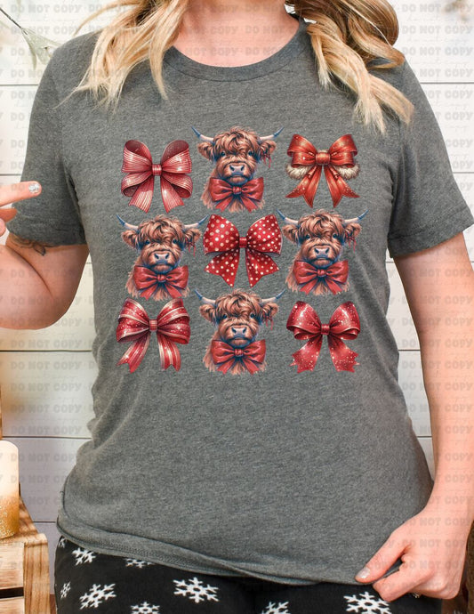 4750 Christmas coquette red cow   *DREAM TRANSFER* DTF