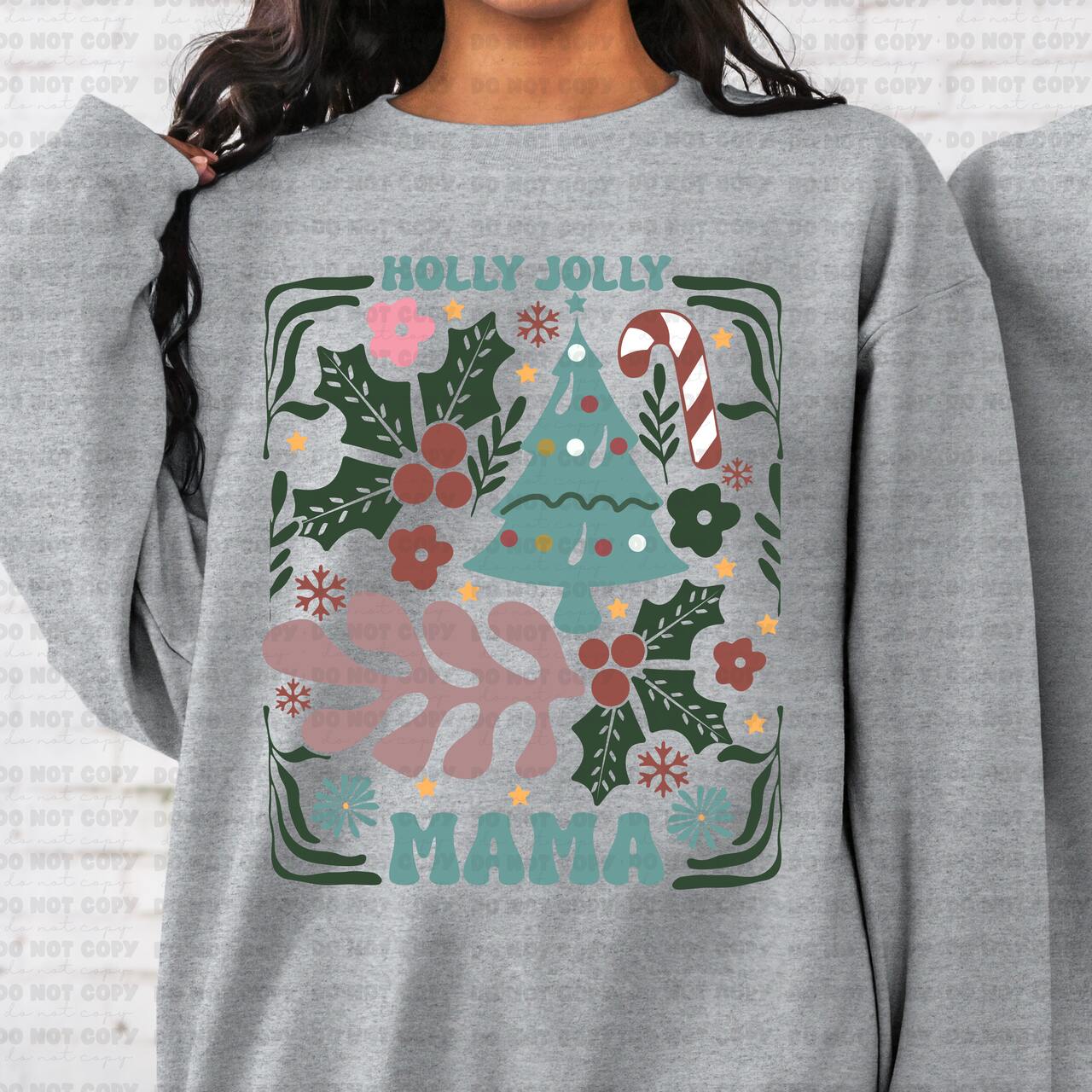 4751  Holly Jolly mama *DREAM TRANSFER* DTF