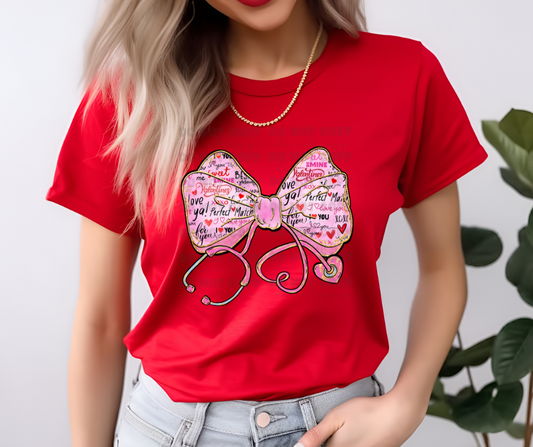 4935 - Nurse Valentine Bow *DTF