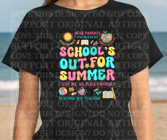 5673 - Dear parents tag you're it school's out for summer *DTF