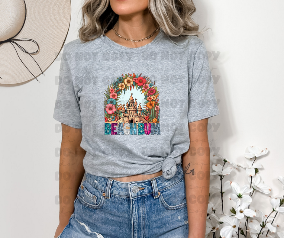 5875 - Beach bum castle *DTF Transfer