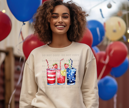 5927 - American Drinks *DTF Transfer