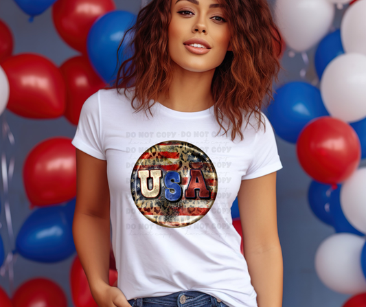 5929 - USA Leopard flag *DTF Transfer