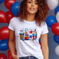 5930 - America drinks with fireworks *DTF Transfer