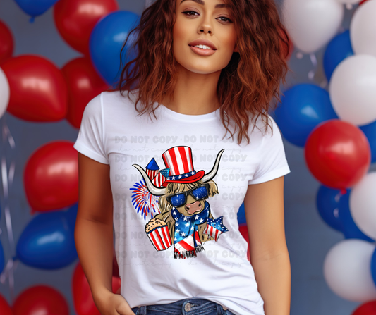5931 - America highland cow *DTF Transfer