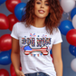 5933 - America flag dog mom with bone *DTF Transfer