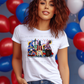 5934 - America fourth of July gnomes *DTF Transfer