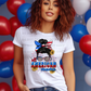 5935 - American Mama with sunflowers *DTF Transfer