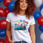 5941 - Happy 4th of July truck *DTF Transfer
