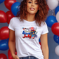 5965 - Happy 4th of July highland cow *DTF Transfer