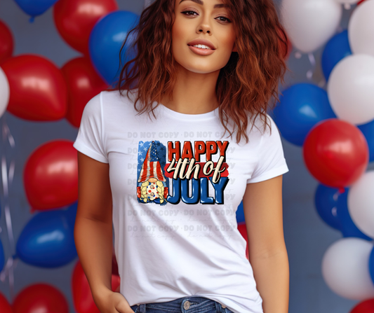 5942 - Happy 4th of July gnome *DTF Transfer