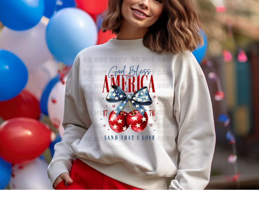 5978 - God bless America land that I love *DTF Transfer