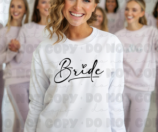 6046 - Bride with heart *DTF Transfer