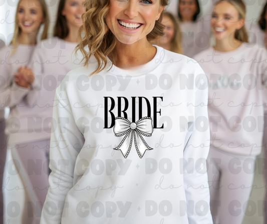 6047 - Bride with bow *DTF Transfer