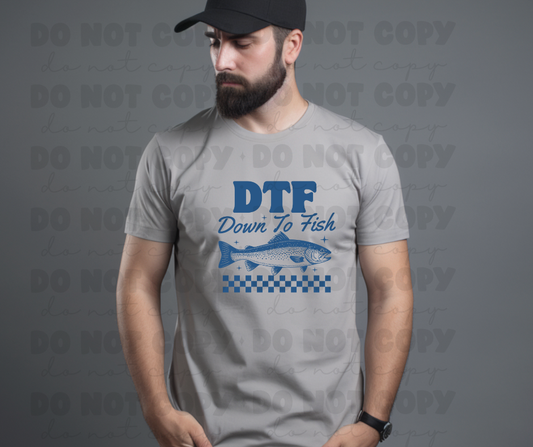 6079- DTF Down to fish *DTF Transfer