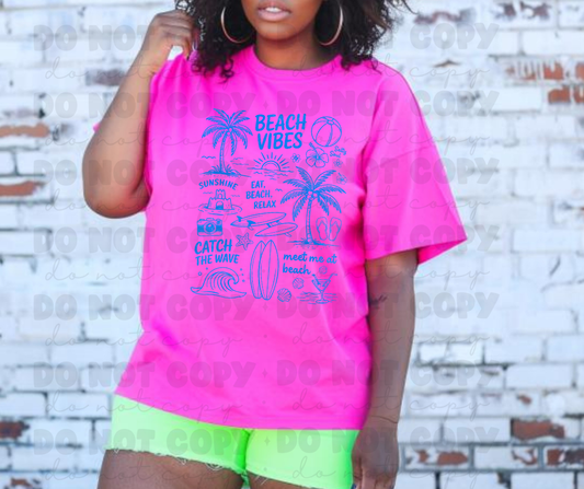 6083- Beach vibes *DTF Transfer
