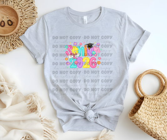 6126 - Preppy Senior 2026 * DTF Transfer